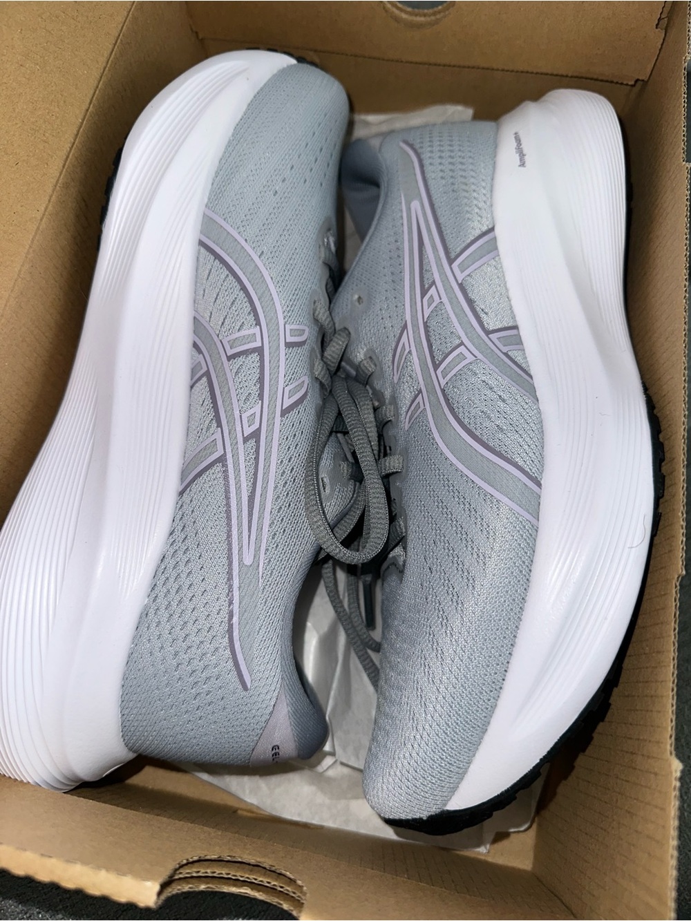 Asics Light Gray and Pale Purple Women's Running Shoes (Gel-Excite 11)